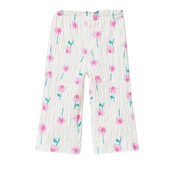 ZARA Kids | White | FLUID TEXTURED PANTS - Picture 2 of 4